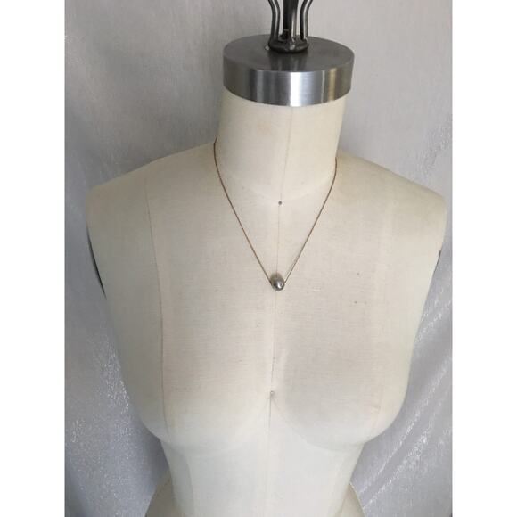 Artisan Handmade Dainty vintage brass chain with vintage ball bead - Picture 3 of 11